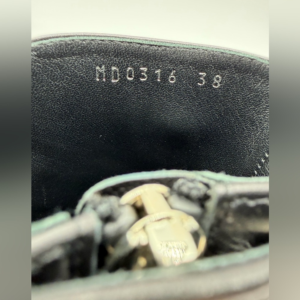 Christian Dior Stellar Ankle Boots Black Leather Studded Accent Heels EU 38 US 8 - Picture 13 of 14